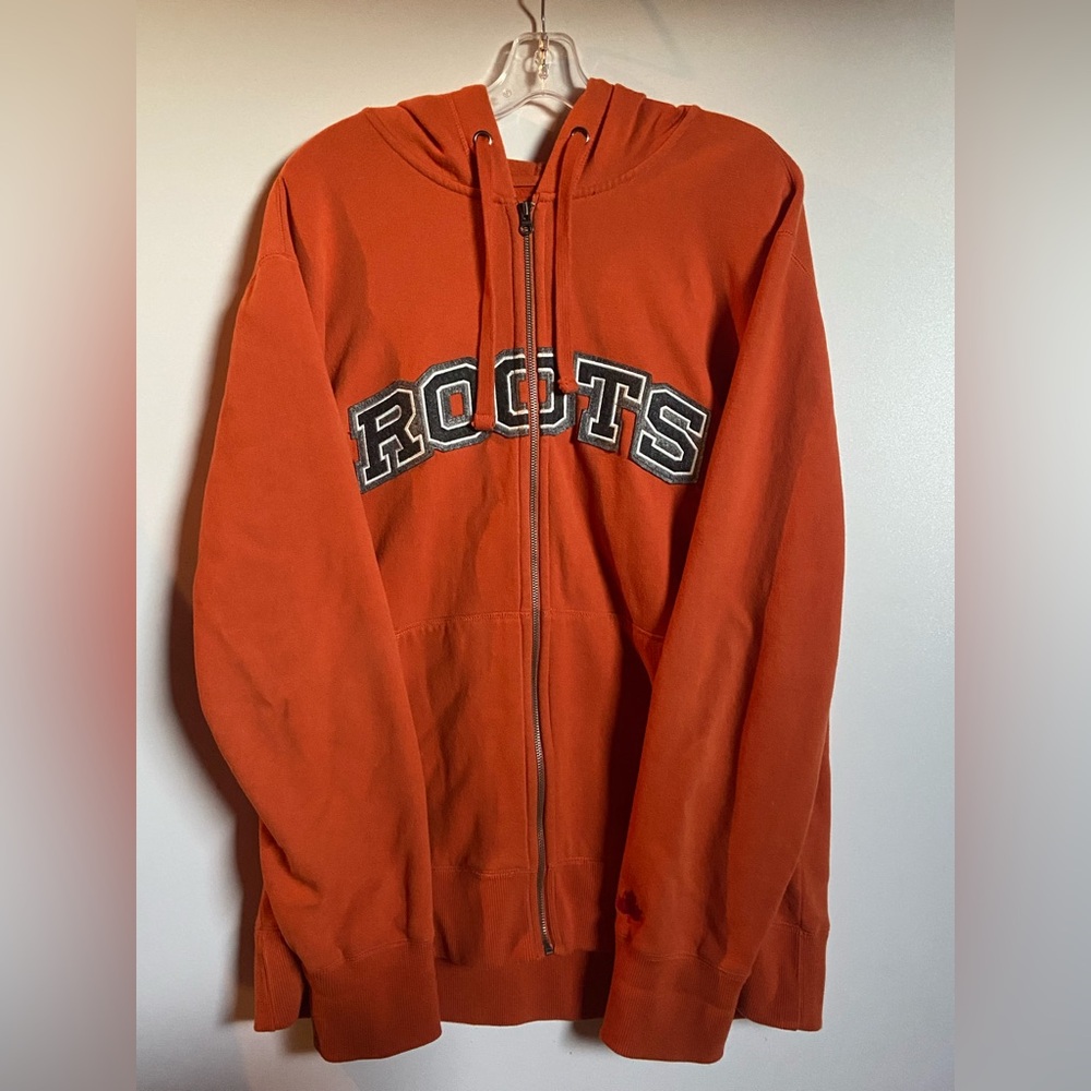 Roots Vibrant Orange Athletic Hoodie